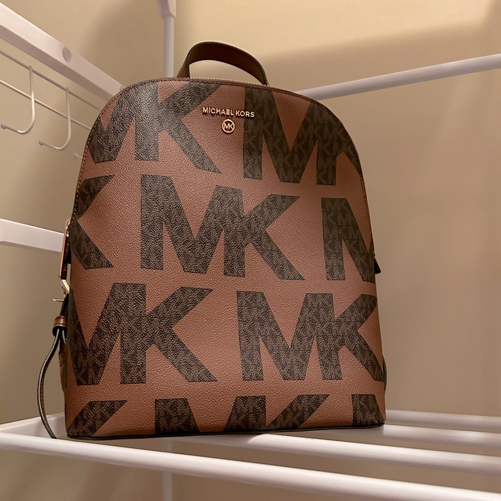 Michael Kors Medium Dallas Slim Backpack in Brown